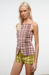 UNA TOP | TUSCANY PLAID